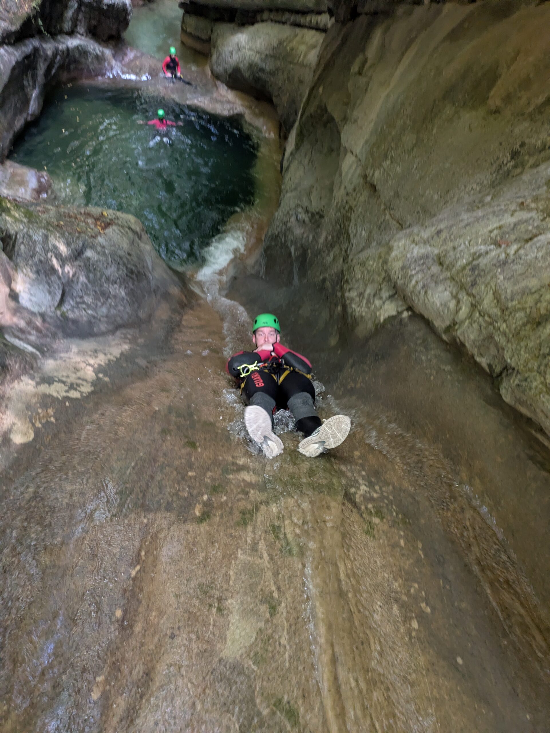 Canyoning dans le canyon de Ternèze dans le massif des Bauges