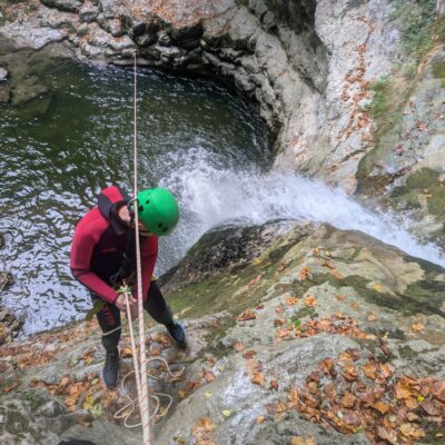 Tyrolienne canyon doria