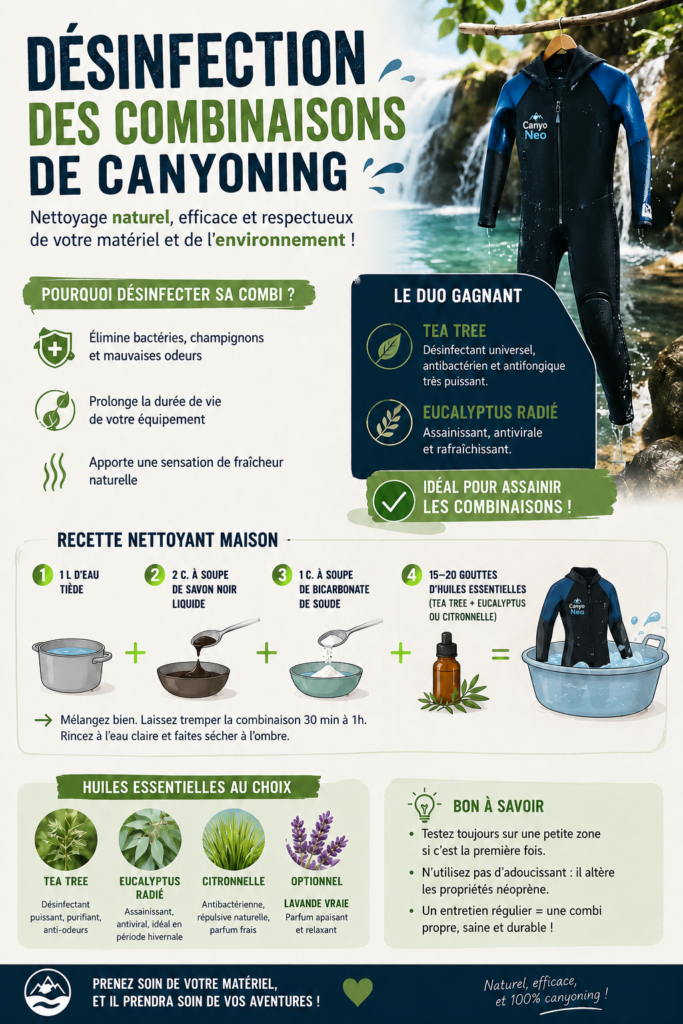 Comment laver sa combinaison canyoning ?