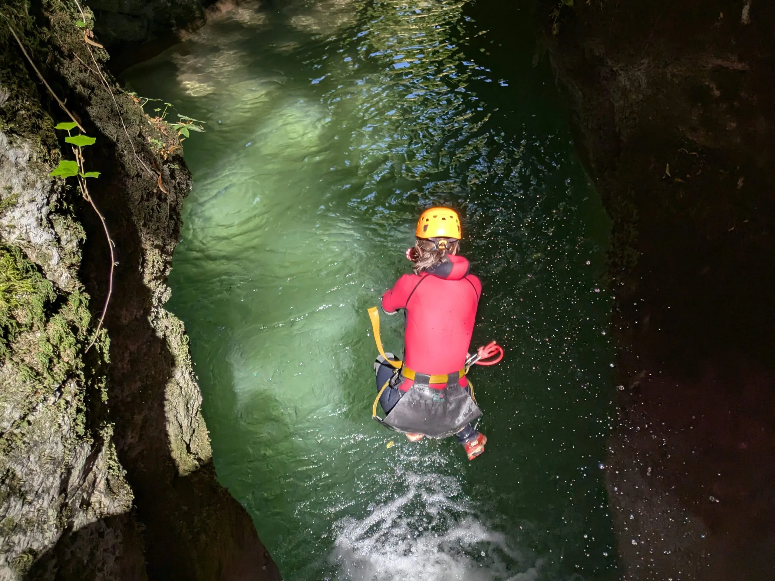 Sortie canyoning famille dans le canyon du Grenant près de Chambéry